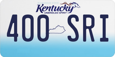 KY license plate 400SRI