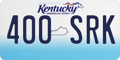 KY license plate 400SRK