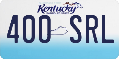 KY license plate 400SRL