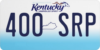 KY license plate 400SRP