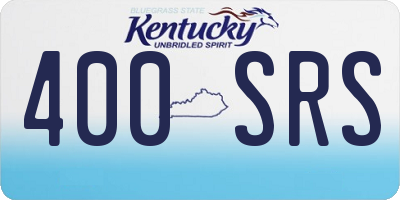 KY license plate 400SRS