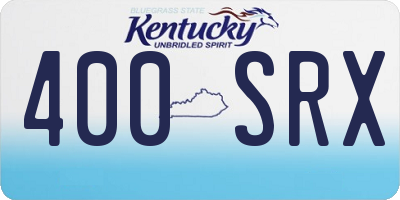 KY license plate 400SRX