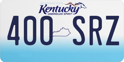 KY license plate 400SRZ