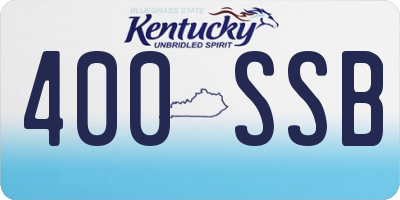 KY license plate 400SSB