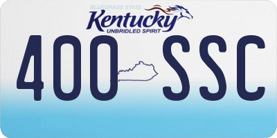 KY license plate 400SSC