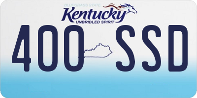 KY license plate 400SSD