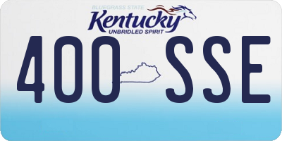 KY license plate 400SSE