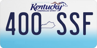 KY license plate 400SSF
