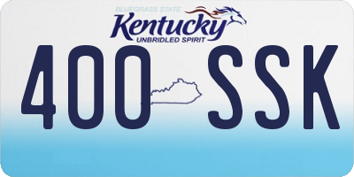 KY license plate 400SSK