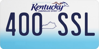KY license plate 400SSL
