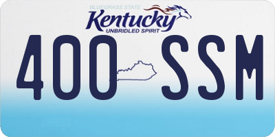 KY license plate 400SSM