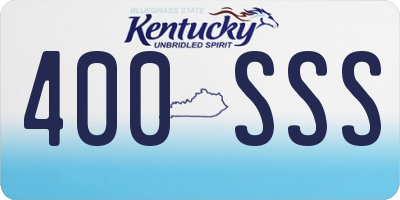 KY license plate 400SSS