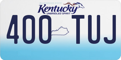 KY license plate 400TUJ