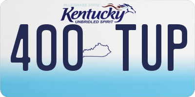 KY license plate 400TUP