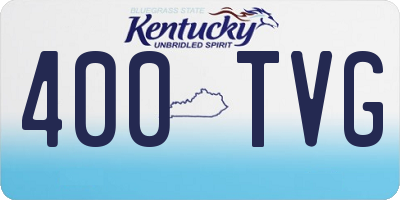 KY license plate 400TVG
