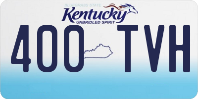 KY license plate 400TVH