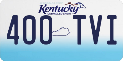 KY license plate 400TVI