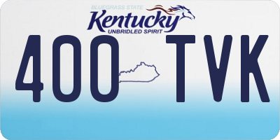 KY license plate 400TVK