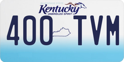 KY license plate 400TVM