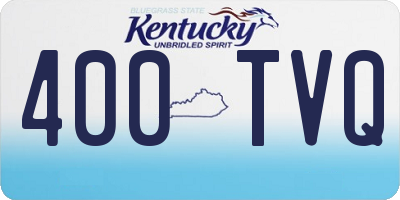 KY license plate 400TVQ