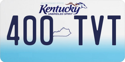 KY license plate 400TVT