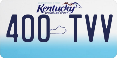KY license plate 400TVV