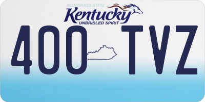 KY license plate 400TVZ
