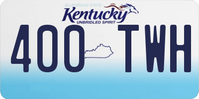 KY license plate 400TWH