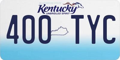 KY license plate 400TYC