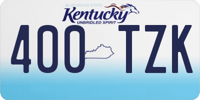 KY license plate 400TZK