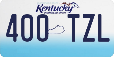 KY license plate 400TZL