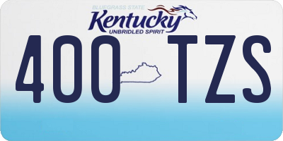 KY license plate 400TZS