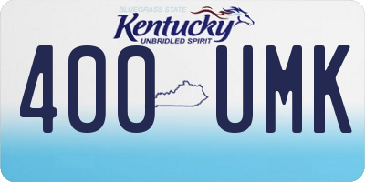 KY license plate 400UMK