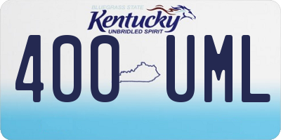 KY license plate 400UML