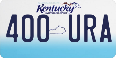 KY license plate 400URA