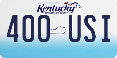 KY license plate 400USI