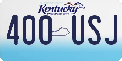 KY license plate 400USJ