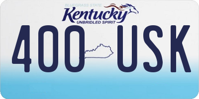 KY license plate 400USK