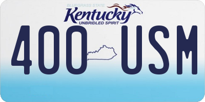 KY license plate 400USM