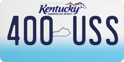 KY license plate 400USS