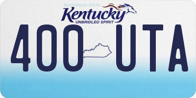 KY license plate 400UTA
