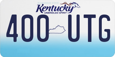 KY license plate 400UTG