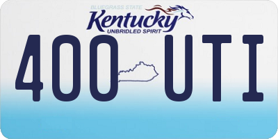 KY license plate 400UTI