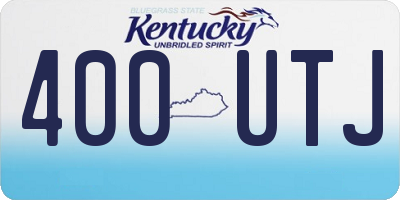KY license plate 400UTJ