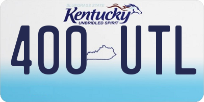 KY license plate 400UTL
