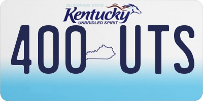 KY license plate 400UTS