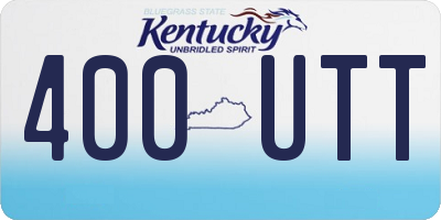 KY license plate 400UTT