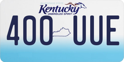 KY license plate 400UUE