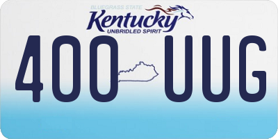 KY license plate 400UUG