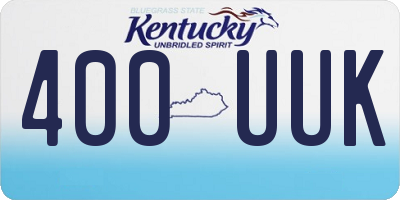 KY license plate 400UUK